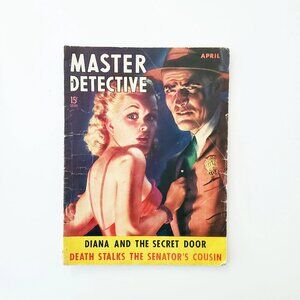 1940 'Master Detective' Magazine, April 1940, Pulp True Crime Magazine, Vol. 22